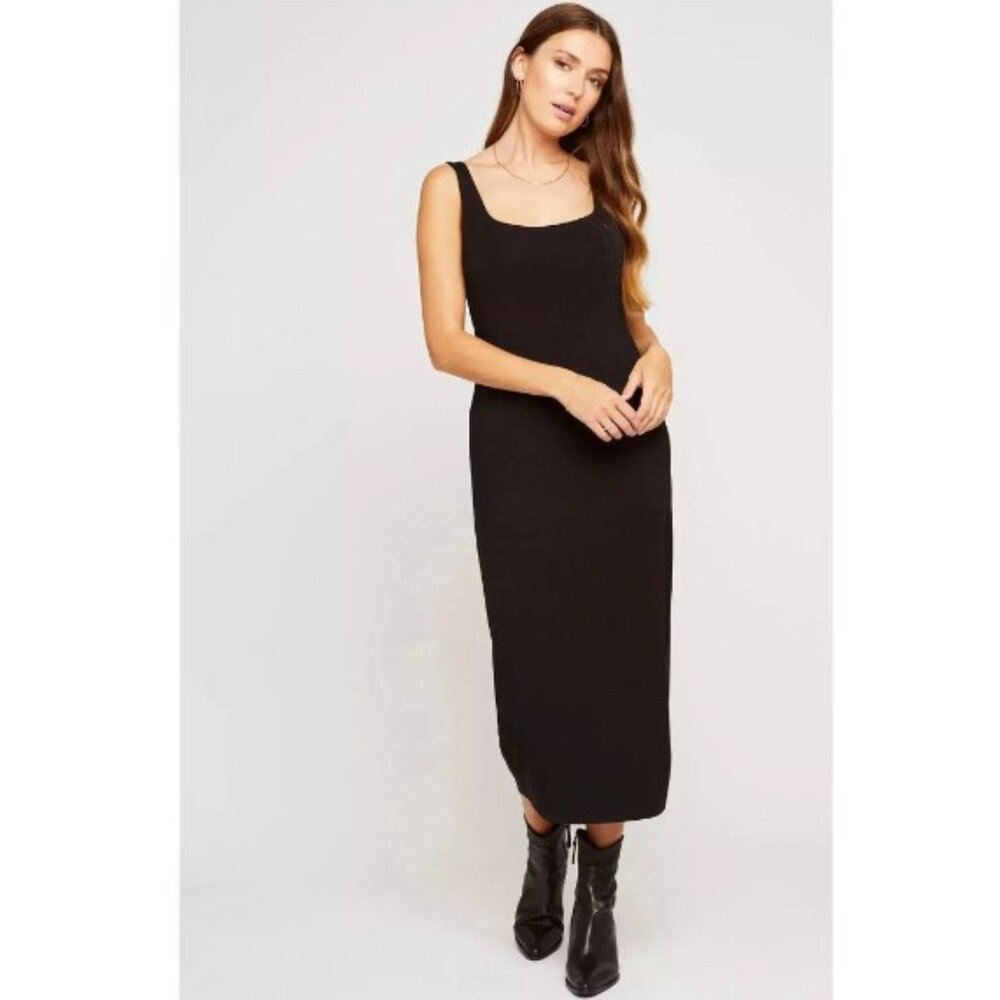 Gentle Fawn Chantelle Midi Dress in Black